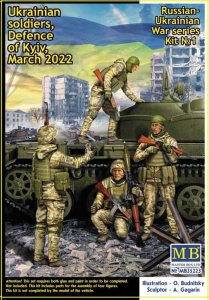 Master Box 35223 - 1:35 Russian-Ukrainian War series Kit No 1 Ukrainian soldiers Defence of Kyiv March 2022