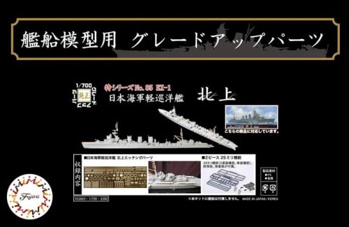 Przejdź do produktu Fujimi 432663 - 1:700 TOKU-85 EX-1 Photo Etched Parts for IJN Light Cruiser Kitakami w/2 pieces 25mm Machine Cannon