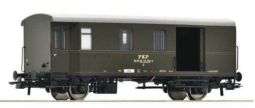 Przejdź do produktu Roco 74222 H0 - Wagon towarowy bagażowy typ F PKP
