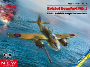 ICM 48310 - 1:48 Bristol Beaufort Mk.I WWII British Torpedo-Bomber