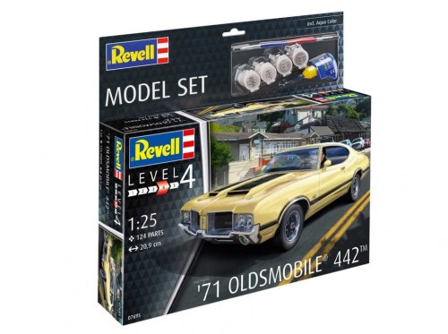 Przejdź do produktu Revell 67695 - 1:25 1971 Oldsmobile 442 model z farbami