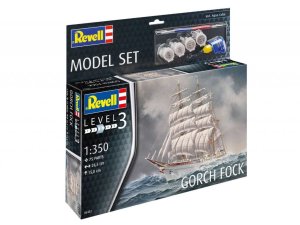 Revell 65432 - 1:350 Gorch Fock model z farbami