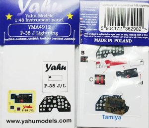 Yahu YMA4912 - 1:48 P-38 J Lightning tablica przyrządów