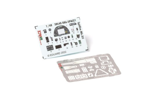 Przejdź do produktu Eduard 3DL48086 - 1:48 Spitfire Mk.XII Space 3D Decals + PE