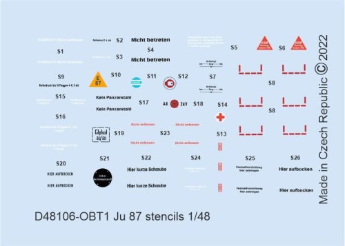 Przejdź do produktu Eduard D48106 - 1:48 Ju 87 stencils