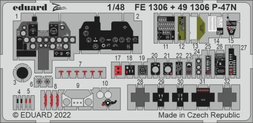Przejdź do produktu Eduard FE1306 - 1:48 P-47N