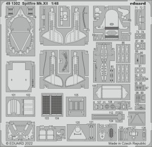 Eduard 491302 - 1:48 Spitfire Mk.XII