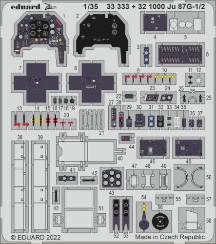 Przejdź do produktu Eduard 33333 - 1:35 Ju 87G-1/2