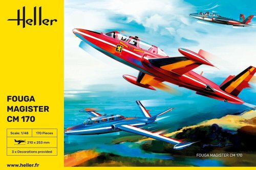 Przejdź do produktu Heller 30510 - 1:48 Fouga Magister CM 170