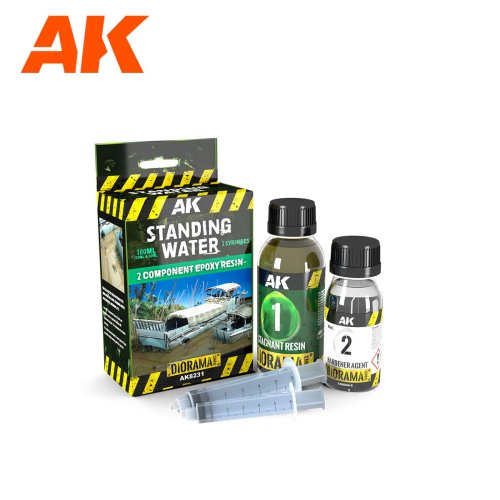Przejdź do produktu AK Interactive 8231 - Resin Standing Water dwuskładnikowa żywica epoksydowa 180 ml