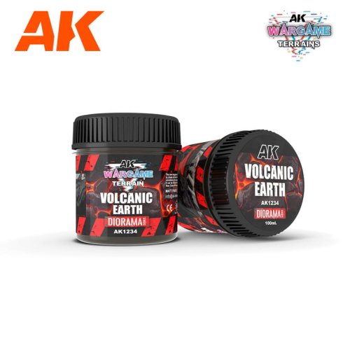 Przejdź do produktu AK Interactive 1234 - Wargame Terrain Volcanic Earth 100 ml masa do dioram