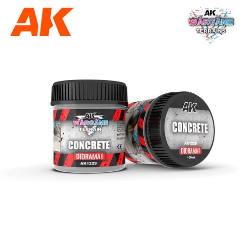 Przejdź do produktu AK Interactive 1229 - Wargame Terrain Concrete 100 ml masa do dioram