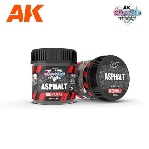 Przejdź do produktu AK Interactive 1228 - Wargame Terrain Asphalt 100 ml masa do dioram
