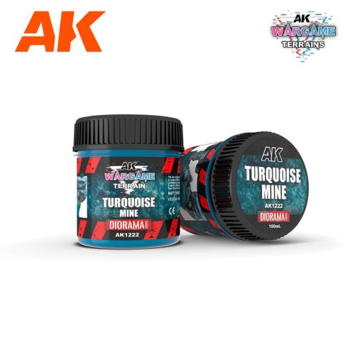 Przejdź do produktu AK Interactive 1222 - Wargame Terrain Turquoise Mine 100 ml masa do dioram