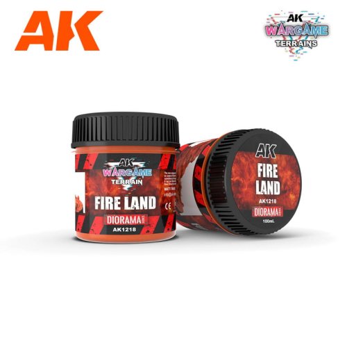 Przejdź do produktu AK Interactive 1218 - Wargame Terrain Fire  Land 100 ml masa do dioram