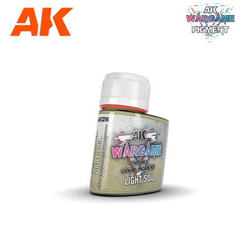 Przejdź do produktu AK Interactive 1216 - Wargame Liquid Pigment Light Soil 35 ml