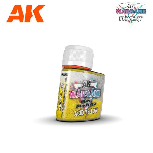 Przejdź do produktu AK Interactive 1201 - Wargame Liquid Pigment Acid Yellow 35 ml