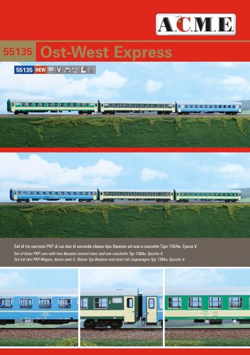 Przejdź do produktu ACME 55135 H0 - Zestaw wagonów osobowych 134Ab PKP Ost-West Express
