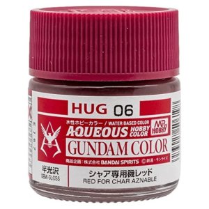 Mr.Hobby HUG06 - Farba akrylowa Red For Char Aznable 10 ml