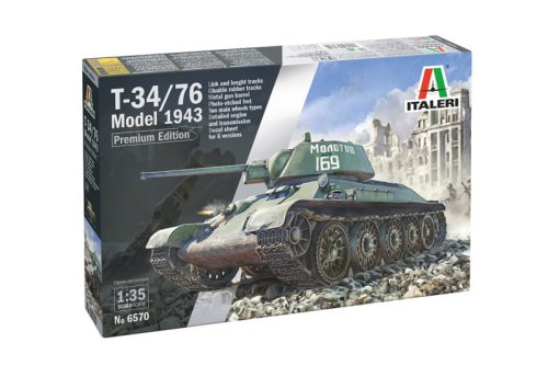 Przejdź do produktu Italeri 6570 - 1:35 T-34/76 Model 1943 Early Version Premium Edition