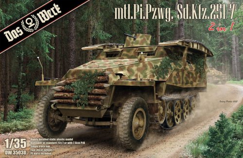 Przejdź do produktu Das Werk DW35030 - 1:35 mtl.Pi.Pzwg. Sd.Kfz. 251/7 Ausf. D