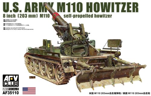 Przejdź do produktu AFV Club 35110 - 1:35 US Army M110 Howitzer 8 inch 203mm