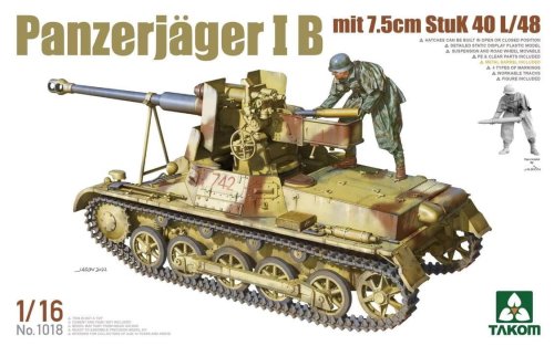 Przejdź do produktu Takom 1018 - 1:16 Panzerjäger I B mit 7.5cm StuK 40 L/48