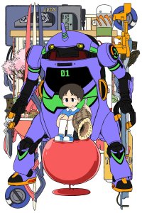 Hasegawa SP518 52318 - 1:20 MechatroWeGo EVA collab series Vol.5 Shogouki + Shinji Ikari