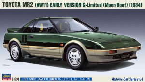 Hasegawa HC51 21151 - 1:24 Toyota MR2 AW11 Early Version G-Limited Moon Roof 1984