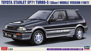 Hasegawa 20559 - 1:24 Toyota Starlet EP71 Turbo-S 3Door Middle Version 1987