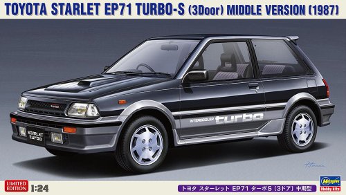 Przejdź do produktu Hasegawa 20559 - 1:24 Toyota Starlet EP71 Turbo-S 3Door Middle Version 1987