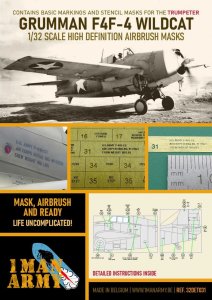 1 Man Army 32DET031 - 1:32 Grumman F4F-4 Wildcat