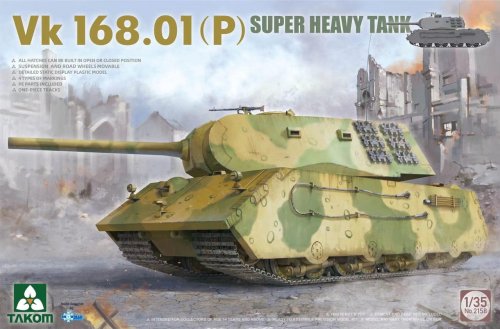 Przejdź do produktu Takom 2158 - 1:35 VK 168.01 (P) Super Heavy Tank