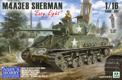 Przejdź do produktu Andy's Hobby Headquarters AHHQ-001 - 1:16 M4A3E8 Sherman Easy Eight