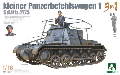 Przejdź do produktu Takom 1017 - 1:16 Sd.Kfz.265 Kleiner Panzerbefehlswagen 1 3 in 1