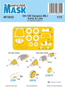 Special Hobby M72032 - 1:72 DH.100 Vampire Mk.I Early & Late