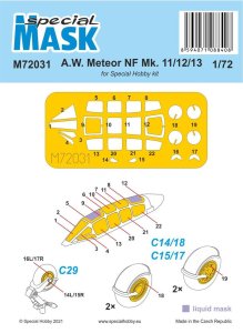 Special Hobby M72031 - 1:72 A.W. Meteor NF Mk. 11/12/13