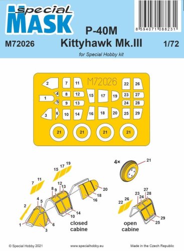 Przejdź do produktu Special Hobby M72026 - 1:72 P-40M Kittyhawk Mk.III