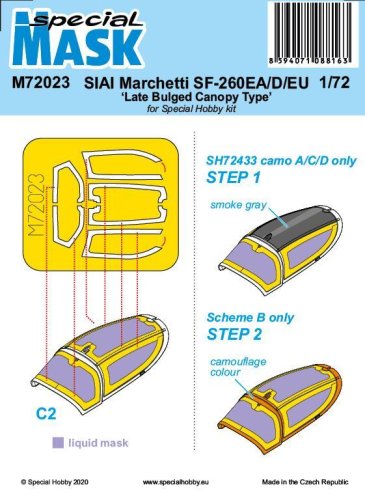 Przejdź do produktu Special Hobby M72023 - 1:72 SIAI Marchetti SF-260EA/D/EU Late Bulged Canopy Type