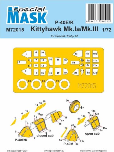 Przejdź do produktu Special Hobby M72015 - 1:72 P-40E/K Kittyhawk Mk.Ia/Mk.III