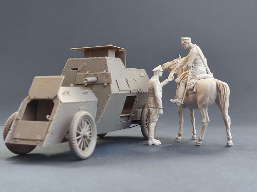 Przejdź do produktu Copper State Models CSM F35032 - 1:35 Imperial Russian Automobile Machine Gun Platoon Orderly Officer Passing An Order