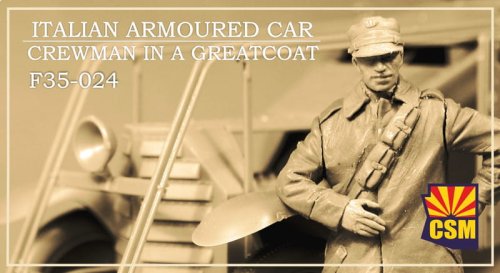 Przejdź do produktu Copper State Models CSM F35024 - 1:35 Italian Armoured Car Crewman With A Greatcoat