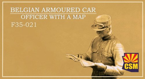 Przejdź do produktu Copper State Models CSM F35021 - 1:35 Belgian Armoured Car Officer With A Map