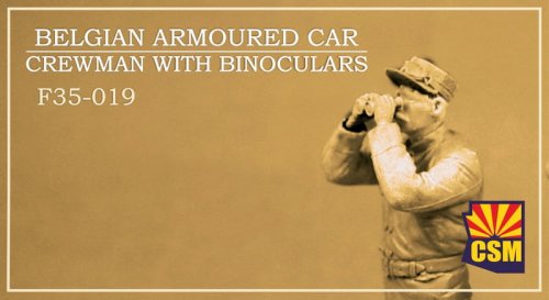 Przejdź do produktu Copper State Models CSM F35019 - 1:35 Belgian Armoured Car Crewman With Binoculars