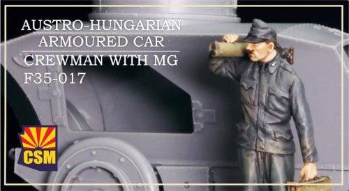 Przejdź do produktu Copper State Models CSM F35017 - 1:35 Austro-Hungarian Armoured Car Crewman With MG