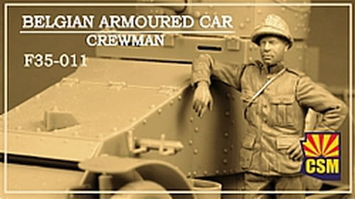 Przejdź do produktu Copper State Models CSM F35011 - 1:35 Belgian Armoured Car Crewman