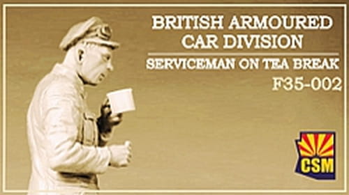 Przejdź do produktu Copper State Models CSM F35002 - 1:35 British Armoured Car Division Serviceman On Tea Break