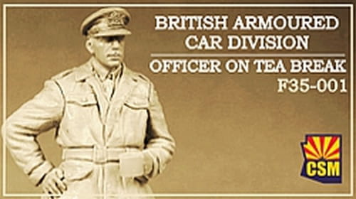 Przejdź do produktu Copper State Models CSM F35001 - 1:35 British Armoured Car Division Officer On Tea Break