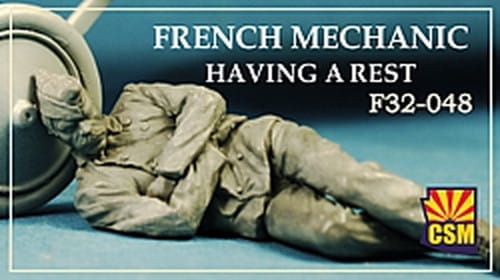 Przejdź do produktu Copper State Models CSM F32048 - 1:32 French Mechanic Having A Rest WWI Figures
