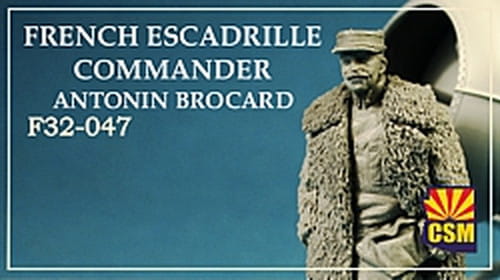 Przejdź do produktu Copper State Models CSM F32047 - 1:32 French Escadrille Commander Antonin Brocard WWI Figures